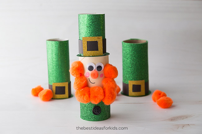 holiday toilet roll crafts leprechaun
