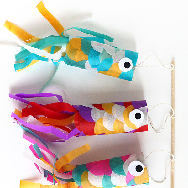 colorful toilet roll crafts for kids fishes