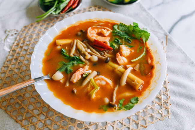 asian hot and sour soups tom yum soup