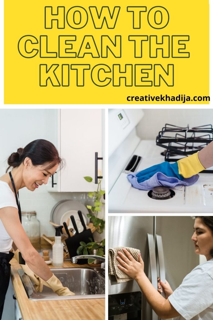 how to clean the kitchen