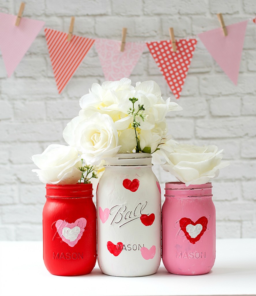 valentine's day decor ideas mason jar