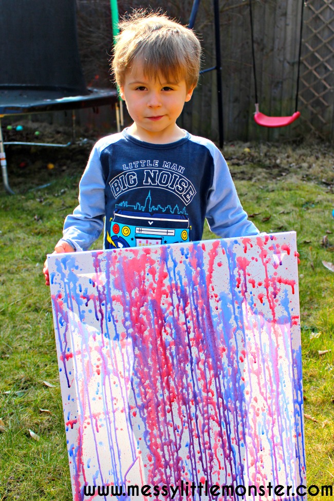 fun things to do in summer for toddler water pistol painting