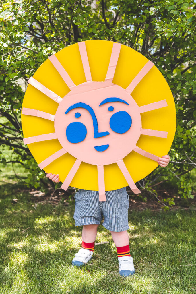 fun things to do in summer for toddler recycled cardboard sun