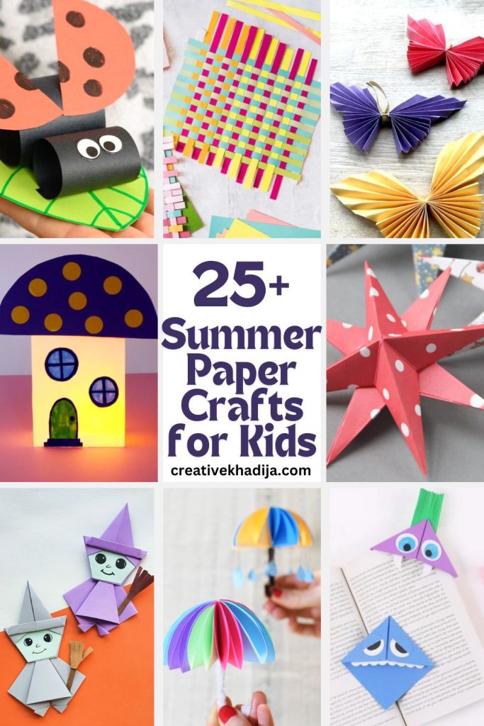 easy summer paper crafts and ideas for kids